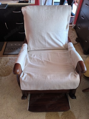 Fotoliu balansoar lemn - imagine 3