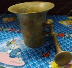 mojar cu pistil din bronz - imagine 3