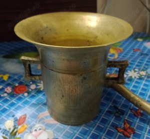 mojar cu pistil din bronz - imagine 2