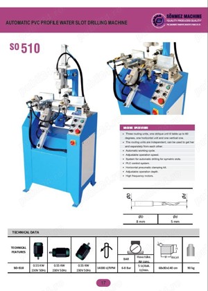 Masina de drenaj apa profile pvc ERTAGRUP