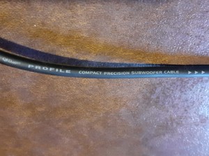 Cablu Subwoofer QED Profile 6m TĂIAT în două bucăți ( amplituner receiver amplificator statie boxe ) - imagine 2