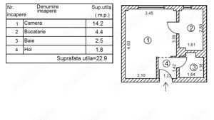 Vanzare garsoniera Brancoveanu, stradal, 23 mpu, mobilata, finisata, loc parcare - imagine 2