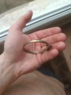 Bratara Rhinestone Love Heart Torque Cuff Bangle Open Bracelet Jewellery - imagine 4