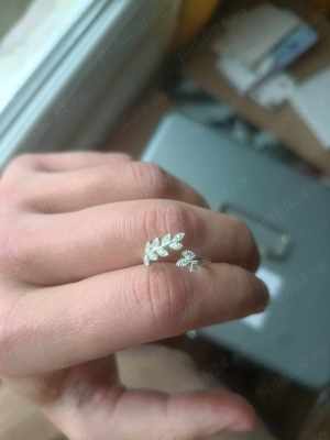Inel Argint NEXT 925 Sterling Silver adjustable leaf ring