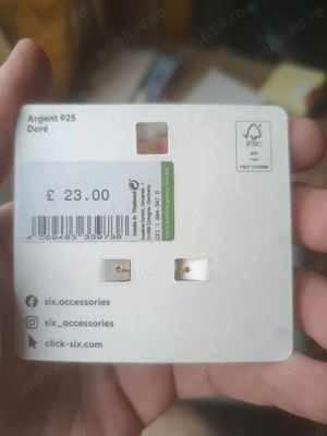 Cercei 14K Gold Plated 925 Sterling Silver Post Six Drop Huggie Earrings for Women - imagine 2