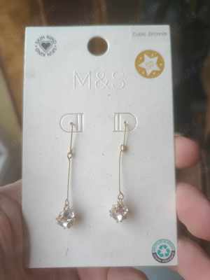 Cercei Zircon Argint 925 Silver Needle Dangle Earrings for Women Earrings Girl 