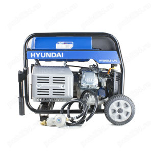 Vand Generator Electric nou 3200w 3.2kW 4kVa Catering HYUNDAI pe gaz GPL sau Benzina - imagine 2