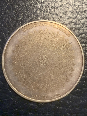 Medalie 51 grame argint 925 Leonardo Da Vinci 