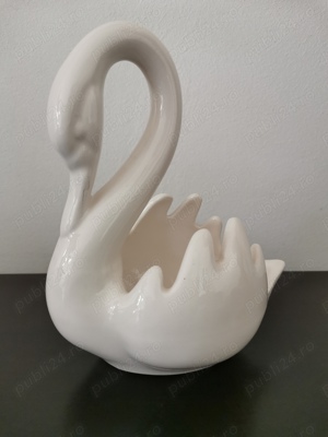 Jardiniera porțelan alb W. Germany  - imagine 3