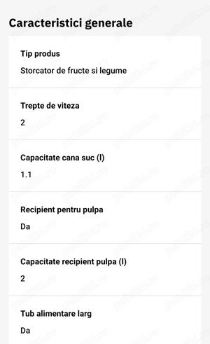 Storcator de fructe și legume 