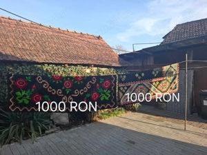 Cuverturi,carpete,fata de masa tesute manual din lana - imagine 2