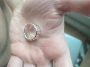 Inel Argint Sterling Silver Atlas Black Enamel Ring Size 5" - imagine 3