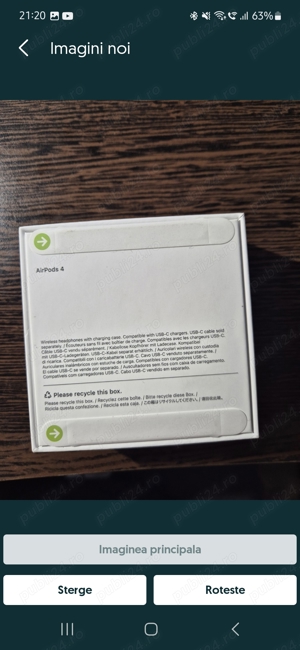 Casti Apple Airpods 4