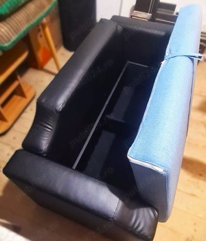 Canapea 2 locuri, cu lada depozitare. - imagine 3