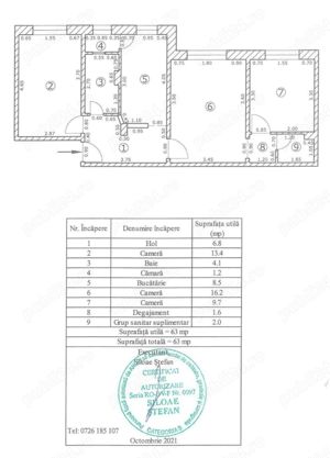 Propietar vand Apartament Centru Civic, 3 cam, 2 bai, boxa, parter inalt - imagine 8