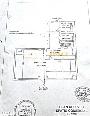 Spatiu Comercial din Constructie, su.100mp.Complex Poarta 6 - imagine 2