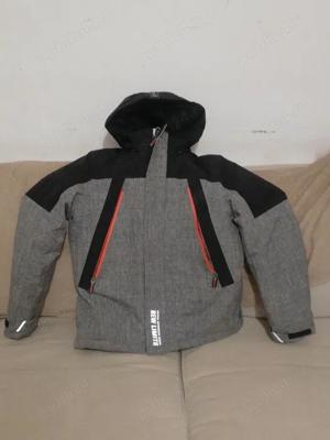 Geaca iarna unisex, gri negru, mar. 152.