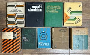 Lot 9 Manuale Cărți Mașini Electrice Îndrumar Construcție Instalații Electrice Motorul Sincron
