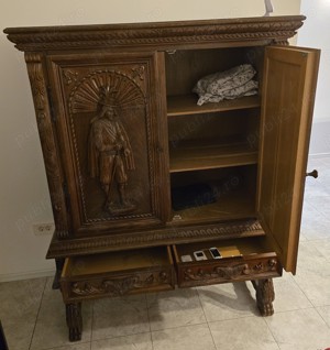 Set mobilier living facut din lemn masiv - imagine 2