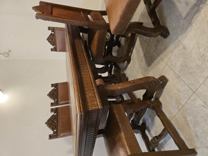 Set mobilier living facut din lemn masiv - imagine 5