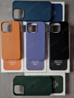 Huse piele iPhone 13 mini, Pro sau Max - imagine 3