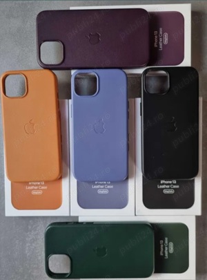 Huse piele iPhone 13 mini, Pro sau Max - imagine 2
