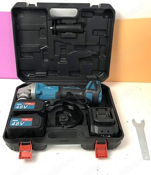 Flex pe baterii 48V, disc 125mm, 2 acumulatori, 399 lei