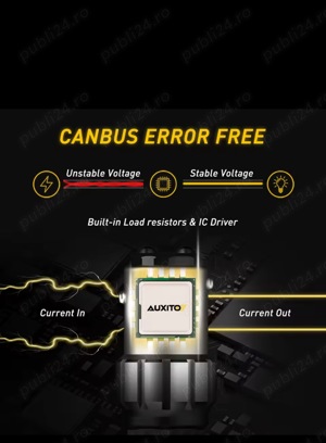  Set 2 Becuri LED, P21W Alb Rece Cip CanBus.NOI - imagine 4