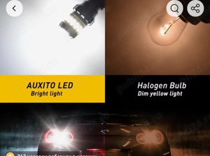  Set 2 Becuri LED, P21W Alb Rece Cip CanBus.NOI - imagine 5