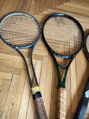 Racahete tenis si mingi de tenis de camp vintage - imagine 3