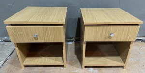 2 buc Noptiera cu sertar; Dulapior cu spatiu de depozitare