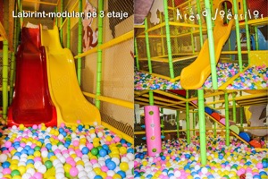 Vand echipamente loc de joaca: modular 3 etaje, 10 trambuline, Ninja Kids - imagine 3