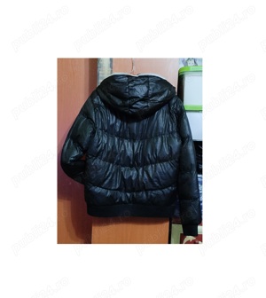 Jacheta Geaca groasa iarna, fermuar pana la gluga, White Label UK - imagine 3