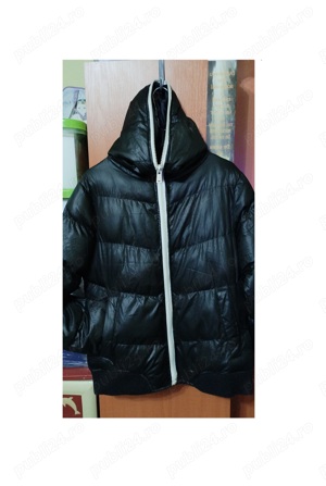 Jacheta Geaca groasa iarna, fermuar pana la gluga, White Label UK - imagine 2