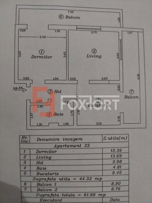 Apartament cu 2 camere la etajul 3 in Giroc - imagine 9