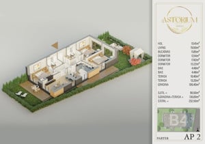 Apartament de lux 4 camere* Astorium Garden*Prima inchiriere*Gradina proprie - imagine 11