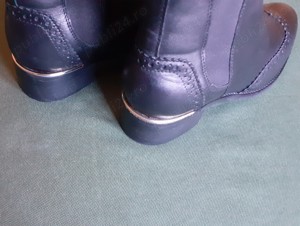 Botine damă Piele naturală River Island nr. 37 ghete femei cu elastic - imagine 4