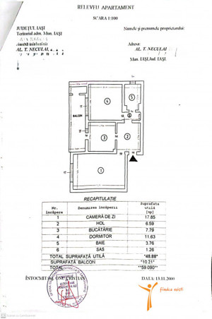 Aleea Tudor Neculai, CUG - Apartament 2 camere DECOMANDAT 59 mp - imagine 9