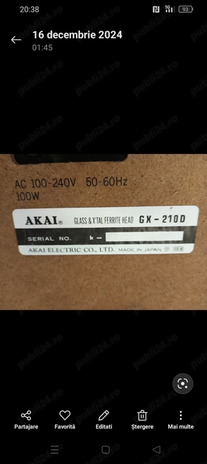 AKAI GX210D Autorevers - imagine 5