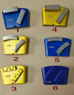 Segmente diamantate, paduri slefuit pentru HTC, LAVINA,DFG, INNOVATECH