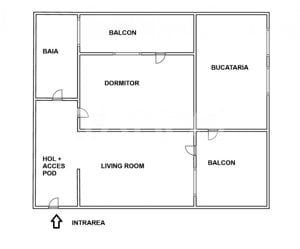 Apartament decomandat 2 camere pod depozitare parcare si 2 balcoane - imagine 3