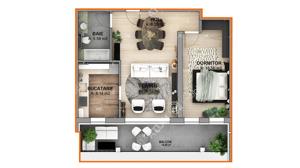 Apartament cu 2 camere si terasa la cheie in Cristian Sibiu - imagine 6