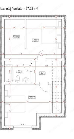 Duplex 4 camere Giroc. Terasa 17mp. Bucatarie inchisa. - imagine 4