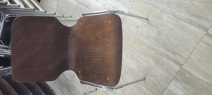 Scaune săli conferinte, școli, after school, cadru inox - imagine 2