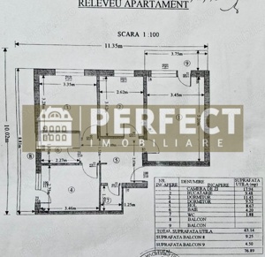 Apartament 3 camere CF.1 suprafata 76.89mp B-dul Bucuresti 74000 EUR - imagine 2