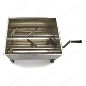 Mixer pentru framantarea carnii tocate 50 litri - 43 kg carne - ax dublu - imagine 2