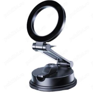 Suport auto magnetic rotatie 360 grade pentru telefon mobil, negru, ajustabil, inaltime reglabila,