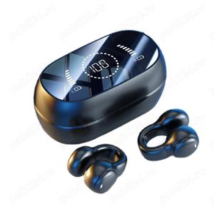 Casti Bluetooth 5.4 fara fir unisex,  cu afisaj digital, sunet de inalta calitate, rezistente la apa