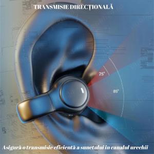 Casti Bluetooth 5.4 fara fir unisex,  cu afisaj digital, sunet de inalta calitate, rezistente la apa - imagine 4