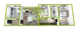 Apt. 3 camere, mobilat si utilat, Centrala proprie,  Iulius Mall, UBC - imagine 7